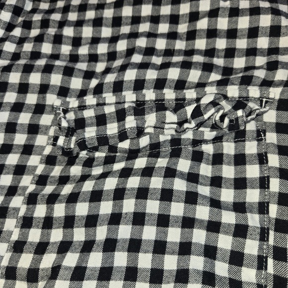 Abercrombie & Fitch Checkered Long Sleeve Cropped Soft Womens Flannel Size Small - Picture 6 of 8